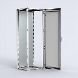 Stainless steel single door combinable floor standing enclosure